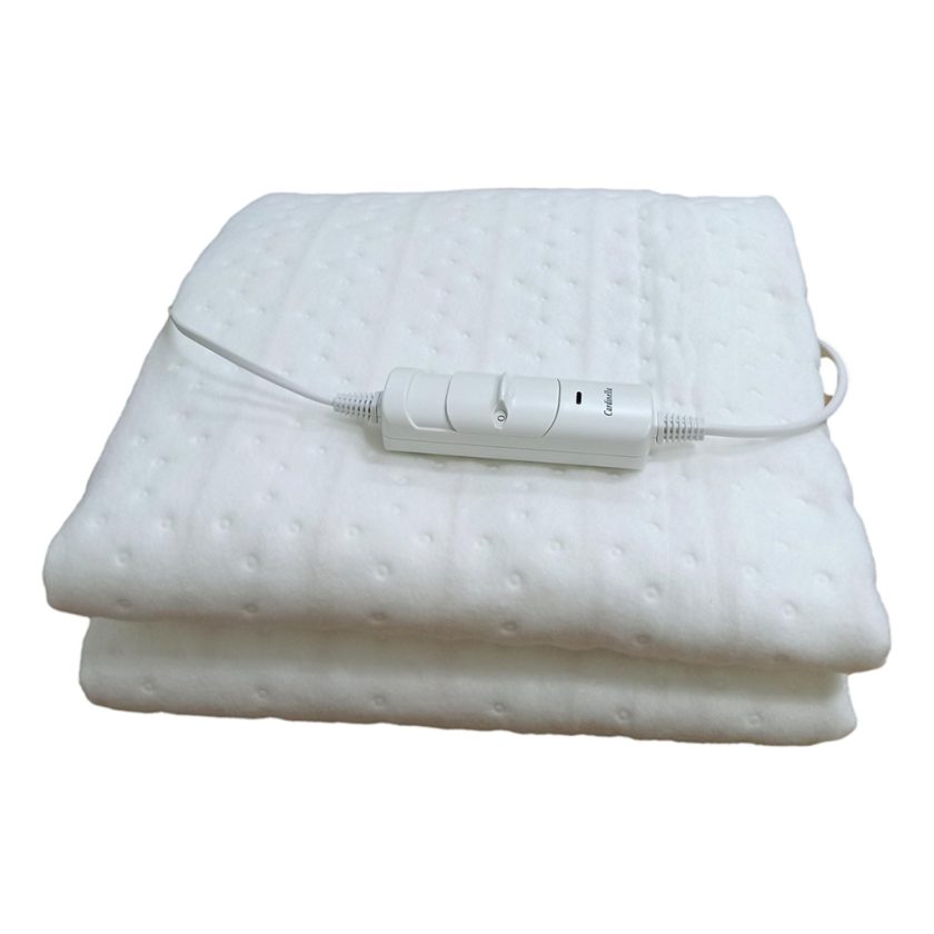 Pătură Electrică Cardinella SLIM NEW 120×150 cm – Încălzire Pat, 2 Trepte Temperatură, Alb