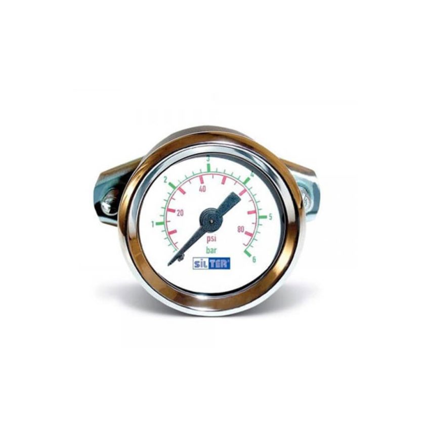 TY-MN-406 Manometru Presiune 0–6 bar pentru Super Mini – Tub Bourdon, Carcasă Oțel
