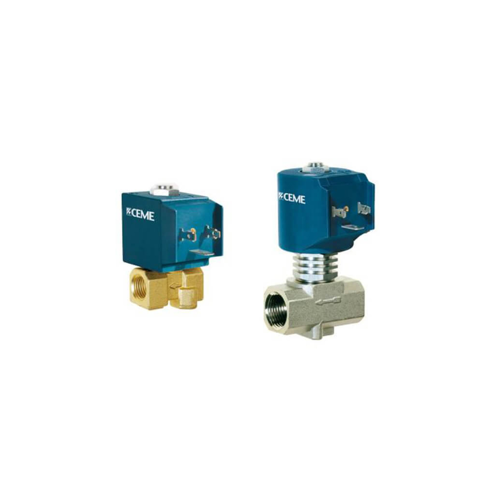 YA006-03 Electroventil Abur CEME Normal Închis – Alamă Nichelată, Utilizare Industrială