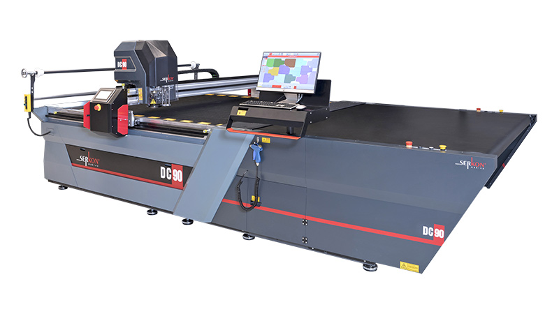 Serkon Cutter automat denim DC90 – soluție industrială pentru tăiere materiale groase și tehnice
